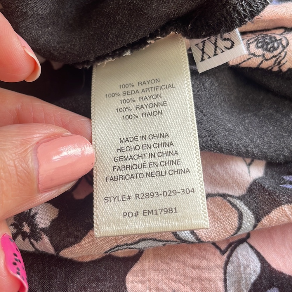 Floral Anthropologie Cloth & Stone Long Sleeve Button Down Blouse Pockets - Picture 14 of 14